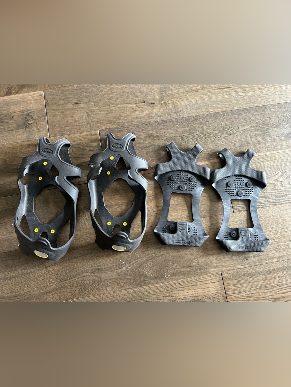 2 pairs of Black Ice Traction Cleats - Slip-Resistant Snow & Ice Grips
